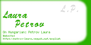 laura petrov business card